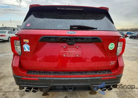 2022 Ford Explorer St из США, поврежденный, VIN 1FM5K8GC6NGB89858